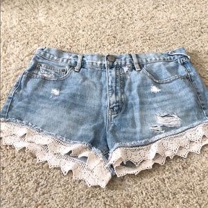 Free People Jean Skirt